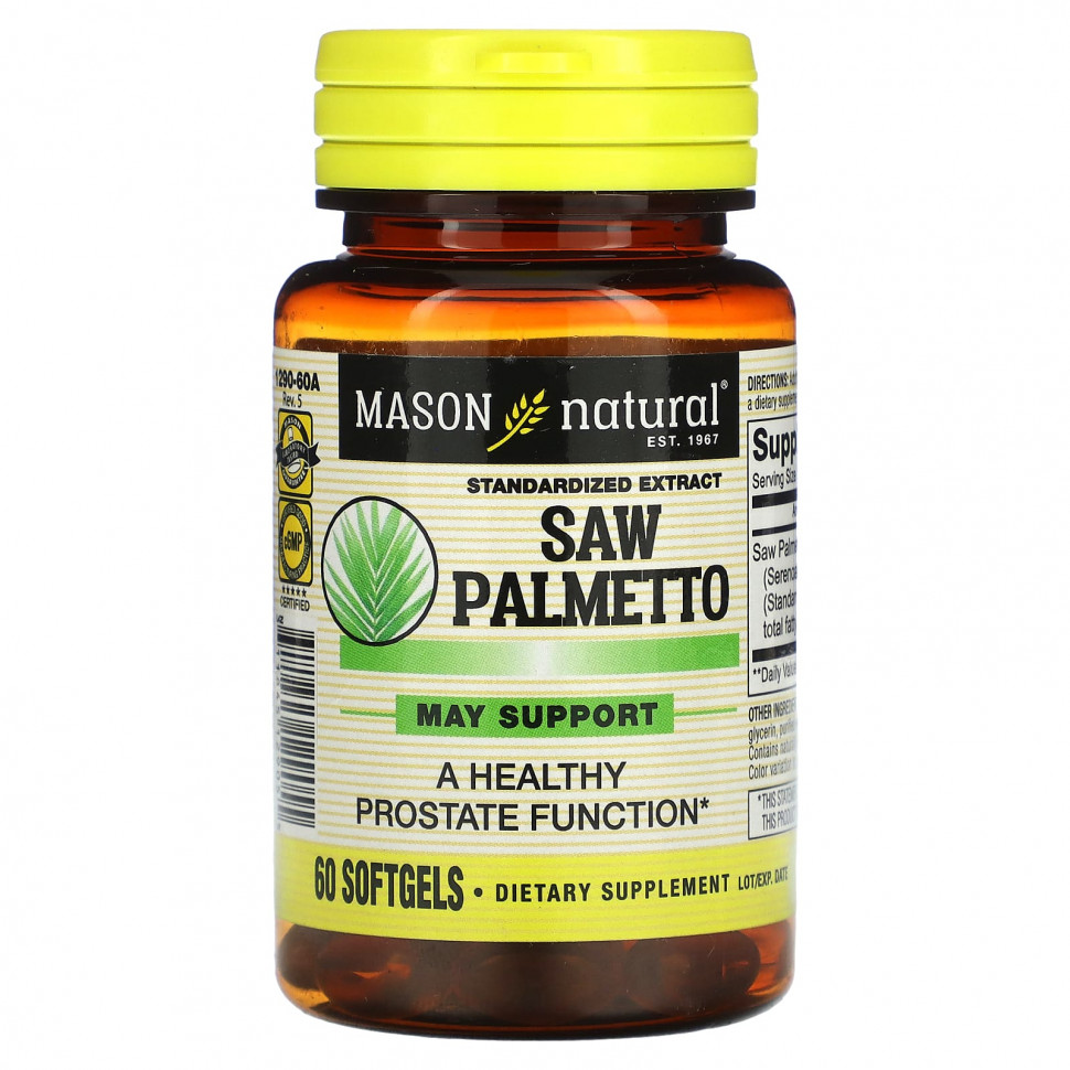  Mason Natural, Saw Palmetto,  , 60      -     , -, 