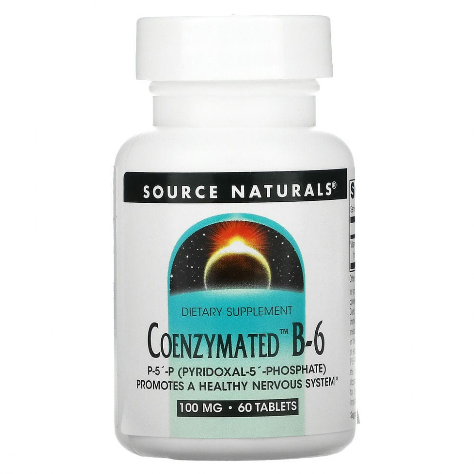  Source Naturals,   B6, 100 , 60     -     , -, 