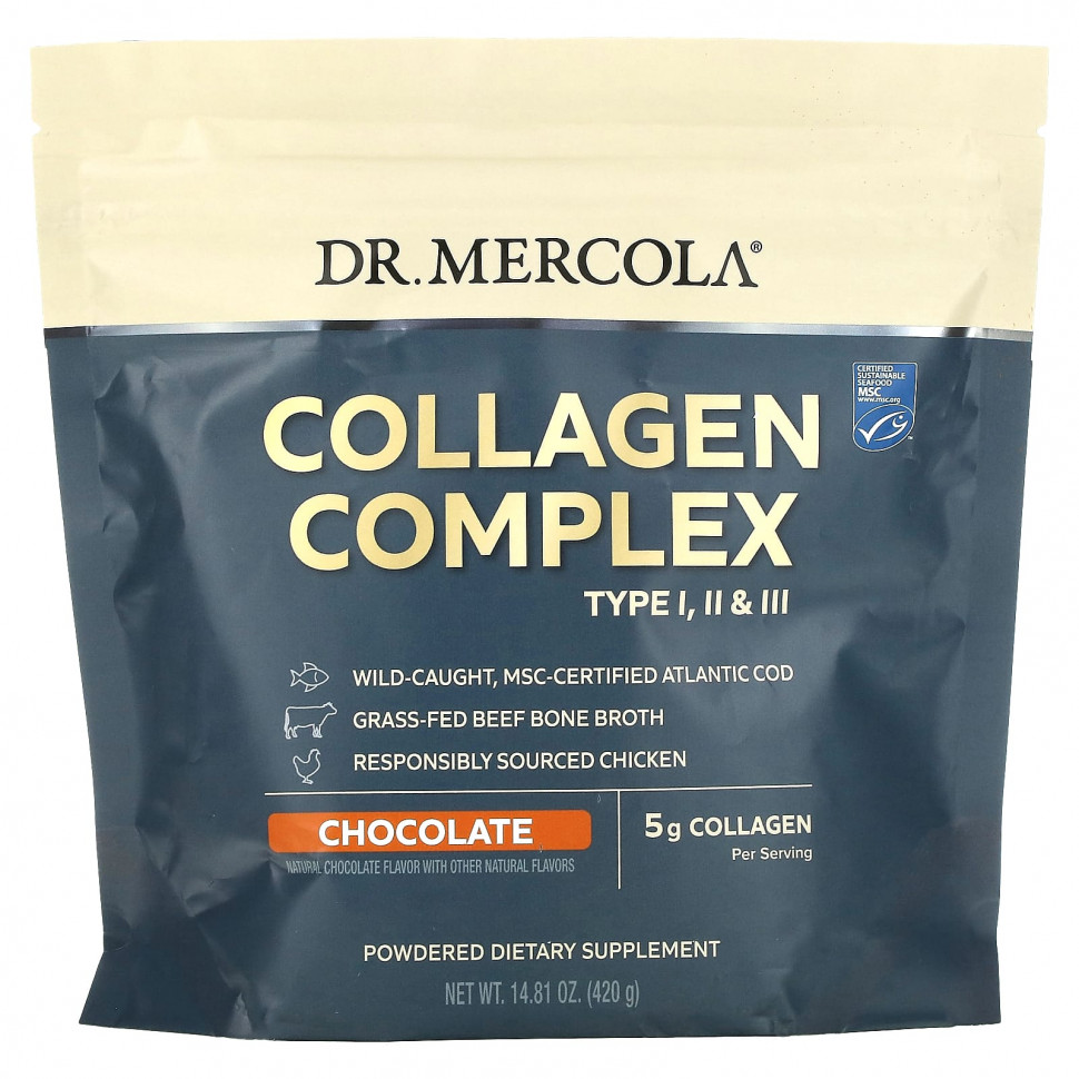  Dr. Mercola, Collagen Complex Type l, ll & lll, , 5 , 420  (14,81 )    -     , -, 