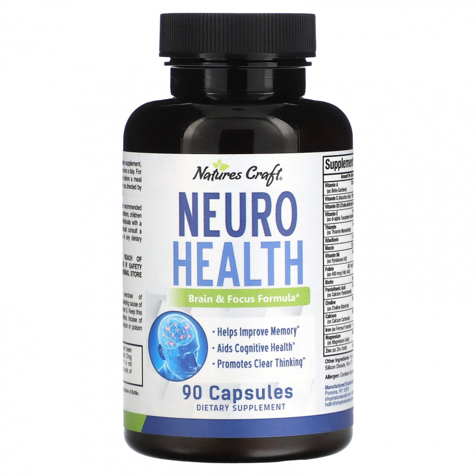  Natures Craft, Neuro Health`` 90     -     , -, 