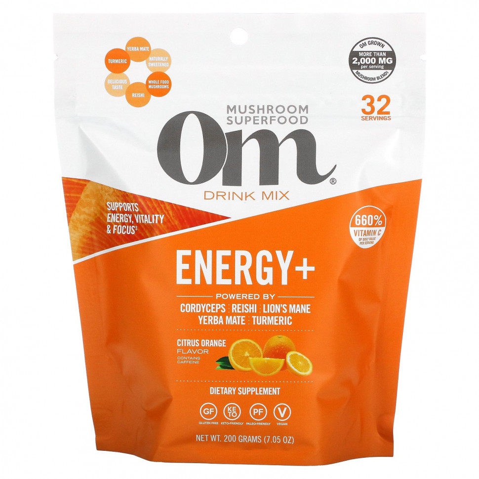  Om Mushrooms, Energy + Drink Mix,   , 200  (7,05 )    -     , -, 