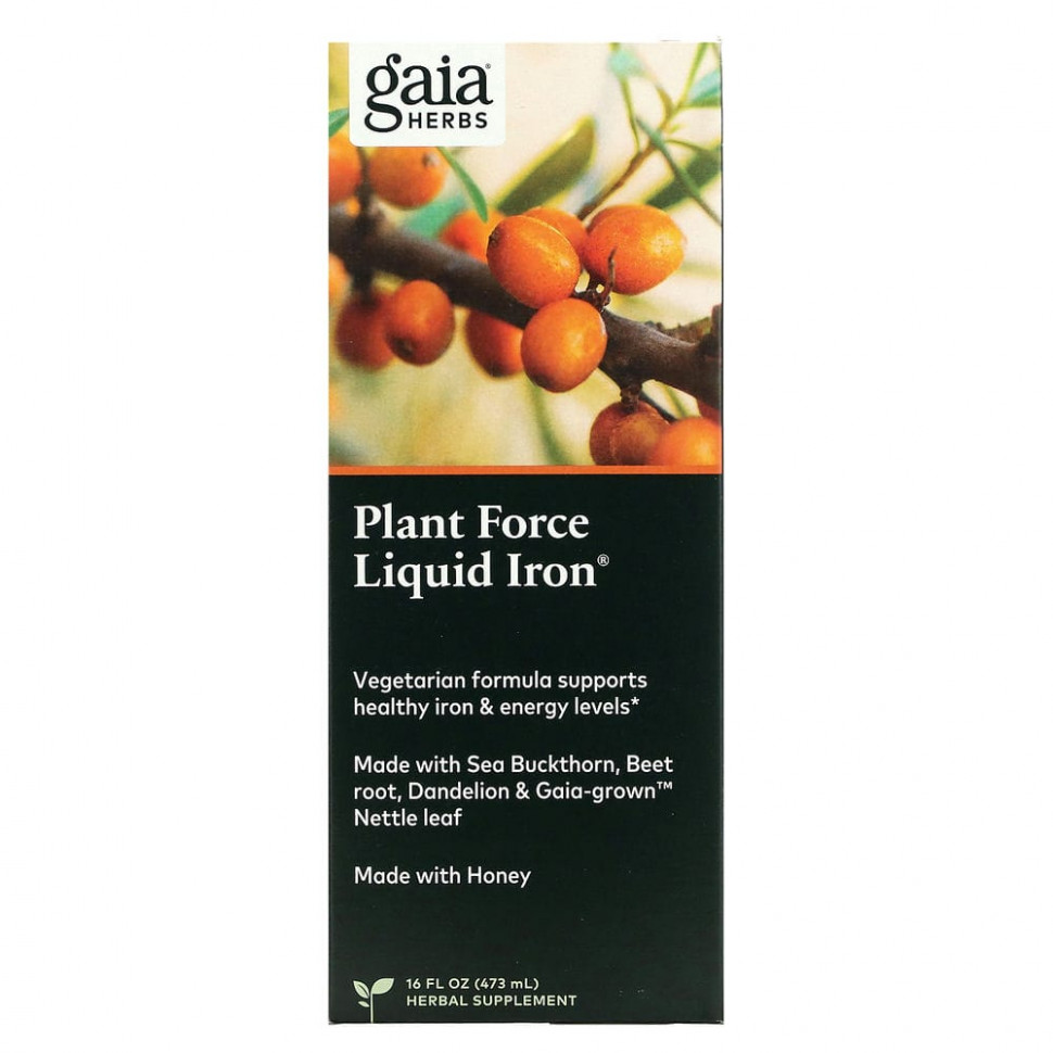  Gaia Herbs, Plant Force Liquid Iron, 473  (16 . )    -     , -, 