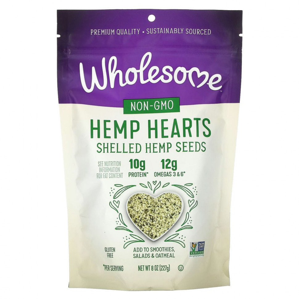  Wholesome Sweeteners, Hemp Hearts,    , 227  (8 )    -     , -, 