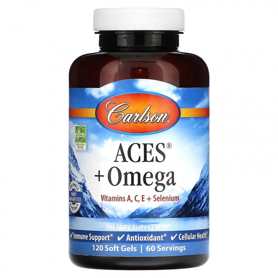  Carlson, ACES + Omega`` 120    Iherb ()  