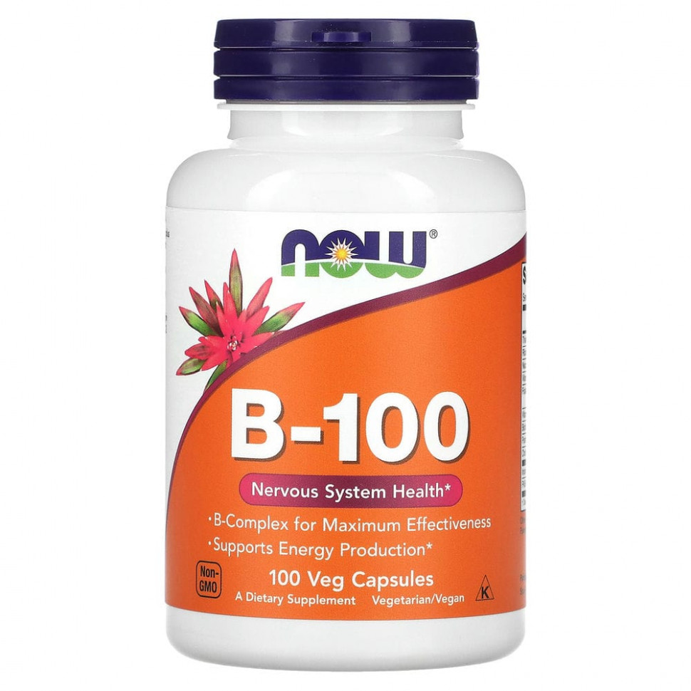  NOW Foods, B-100, 100      -     , -, 