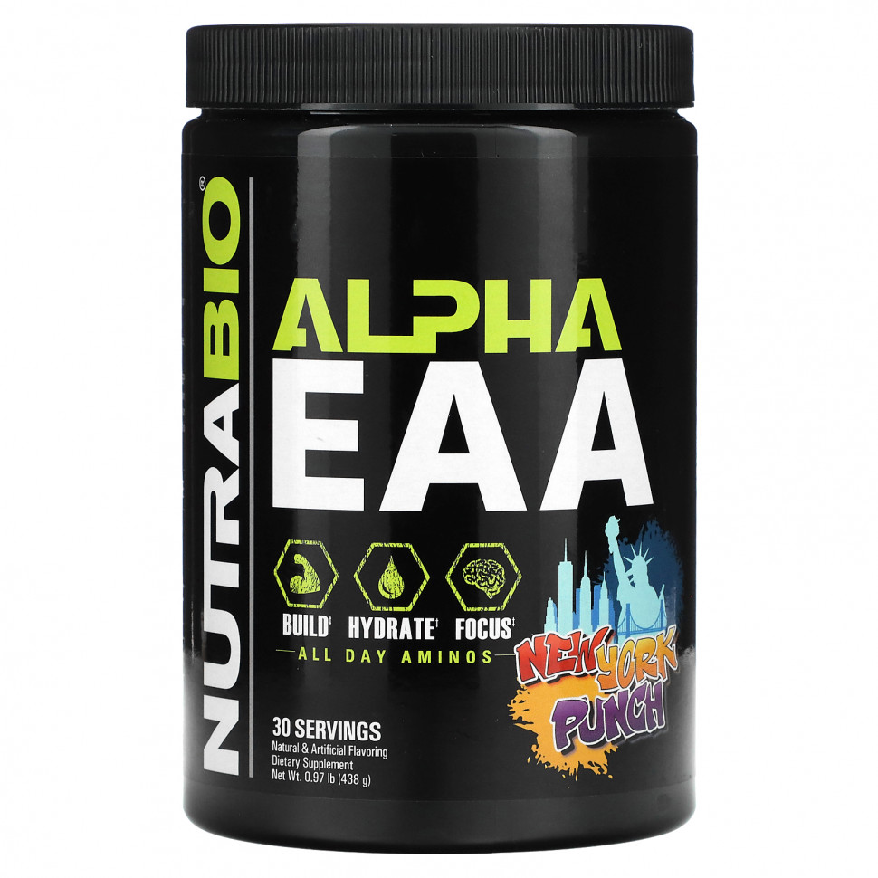  Nutrabio Labs, Alpha EAA, New York Punch, 438  (0,97 )    -     , -, 