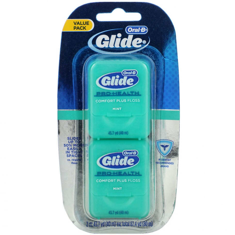  Oral-B, Glide, Pro-Health,  Comfort Plus, , 2 , 43,7  (40 )     -     , -, 