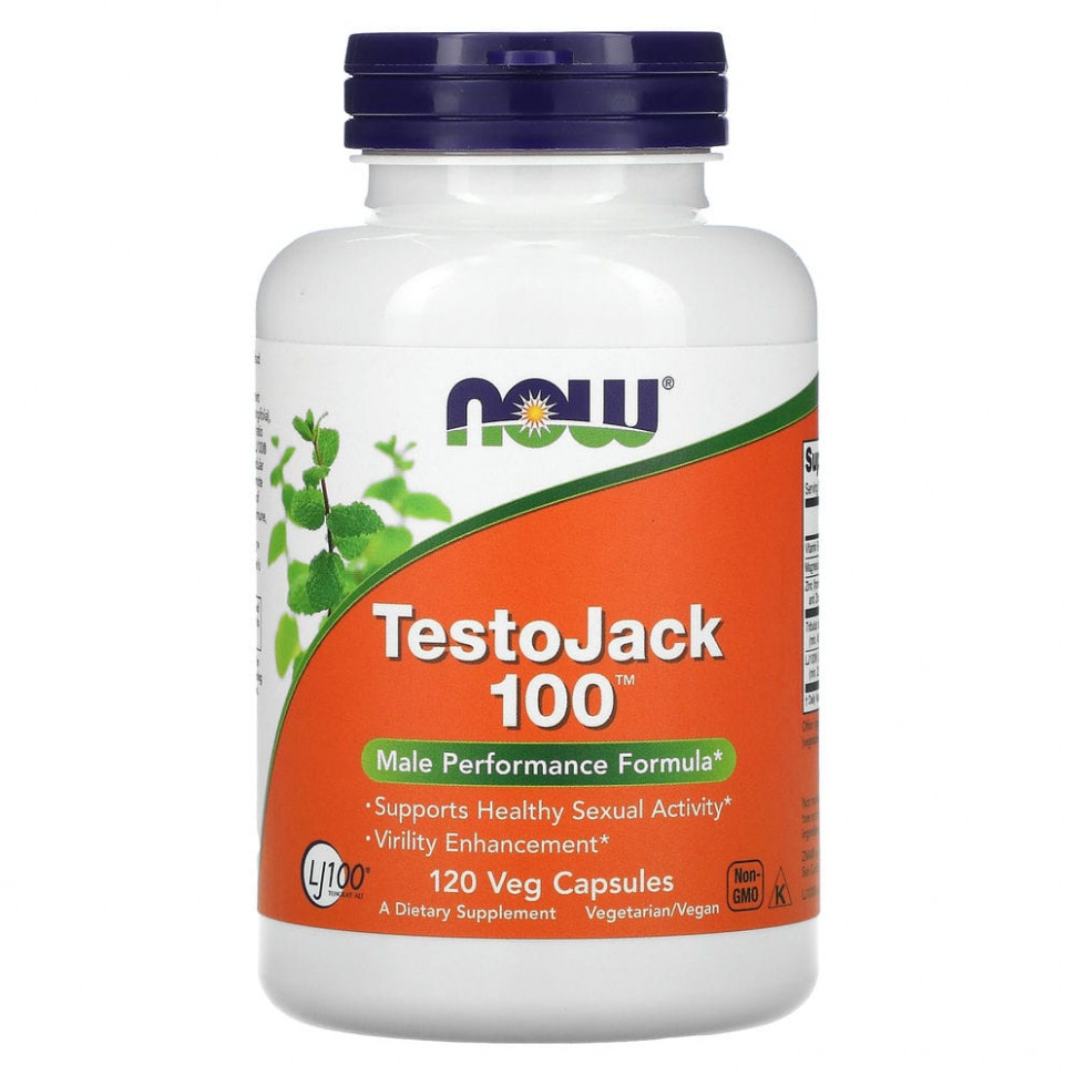  NOW Foods, TestoJack 100, 120      -     , -, 