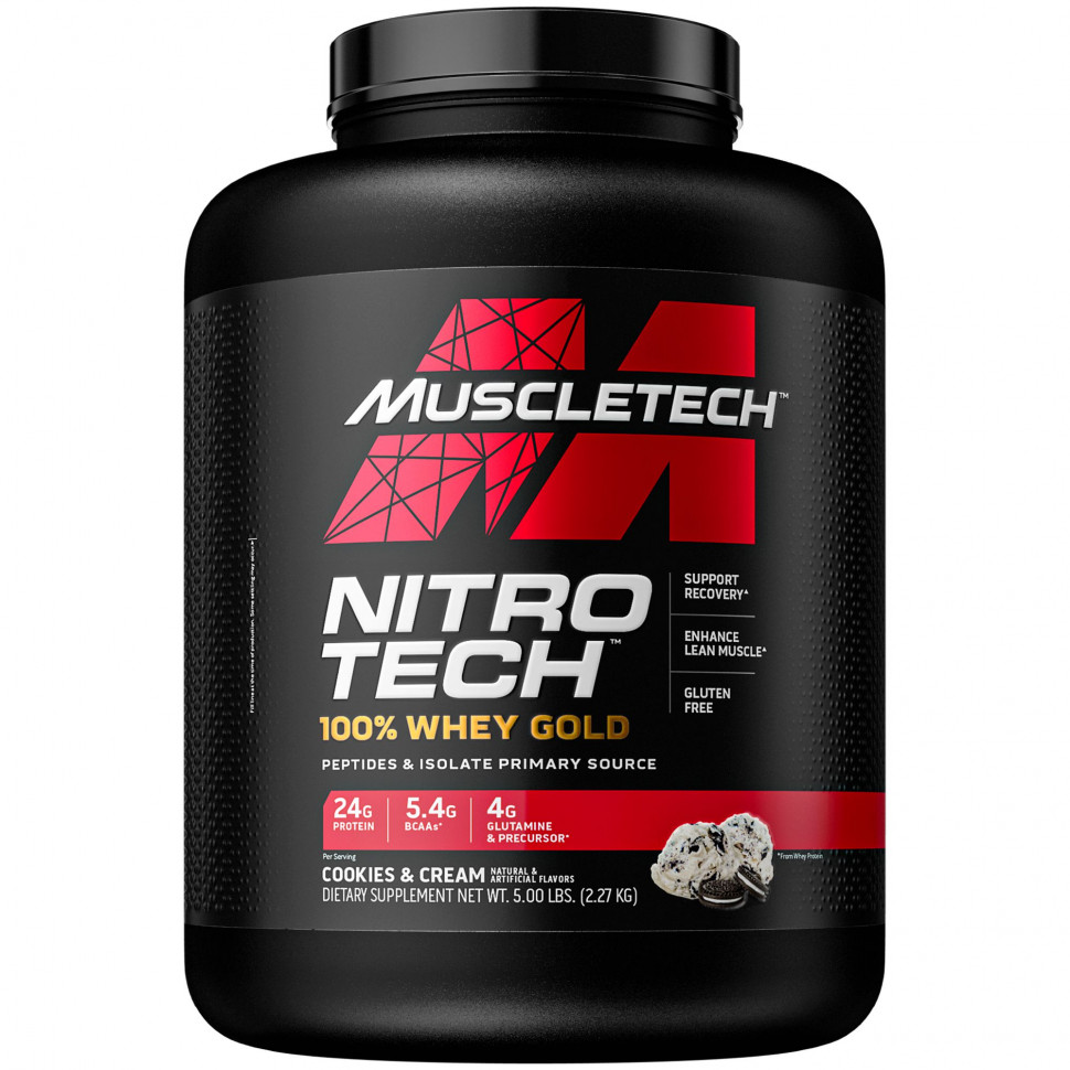  Muscletech, Nitro Tech, 100% Whey Gold,  ,   , 2,27  (5 )    -     , -, 