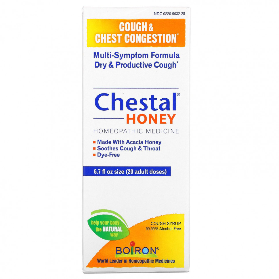  Boiron, Chestal Honey, Cough & Chest Congestion, 6.7 fl oz (20 adult doses)    -     , -, 