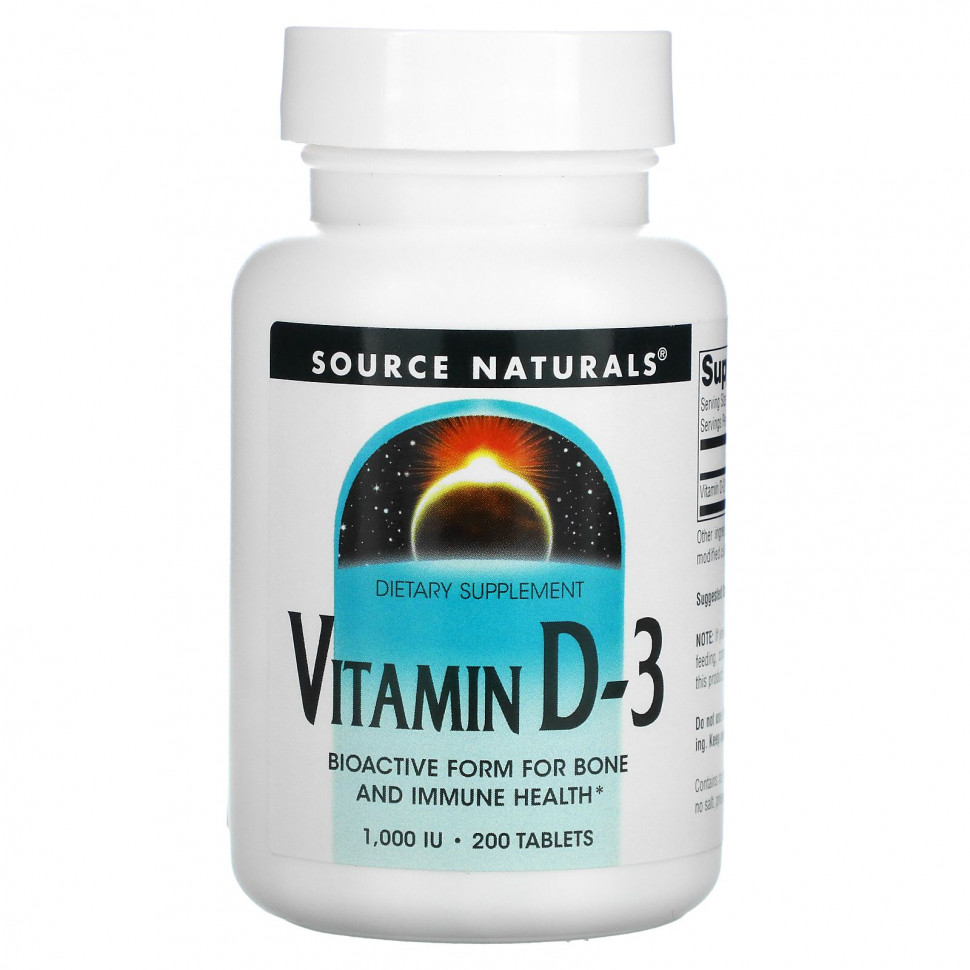  Source Naturals,  D3, 1000 , 200     -     , -, 