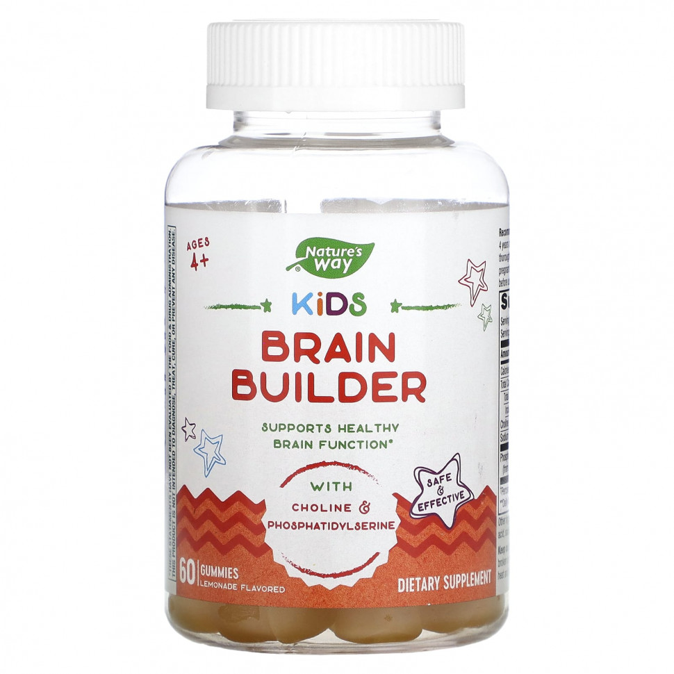  Nature's Way, Kids Brain Builder,    4 , , 60      -     , -, 