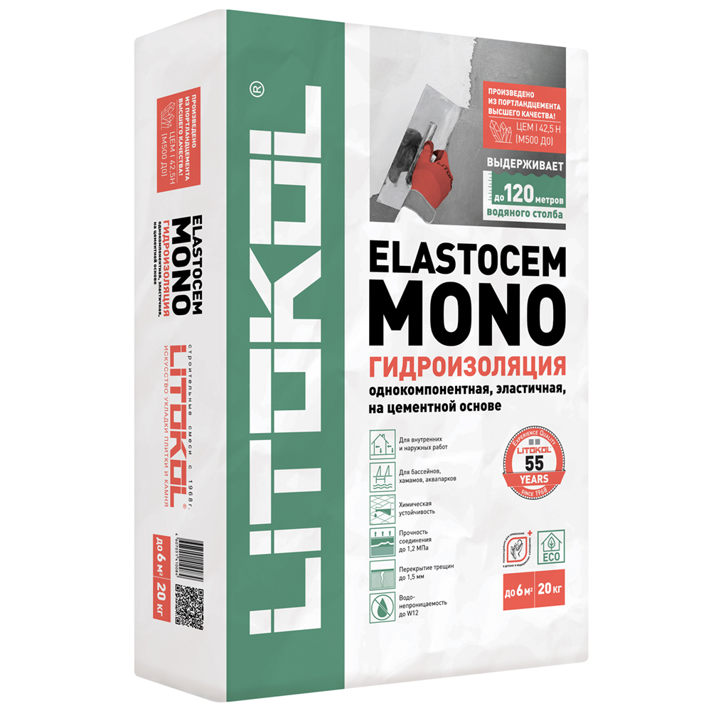���� ������������� ��������-���������� Litokol Elastocem Mono ��������� 20 ��   ������ ������