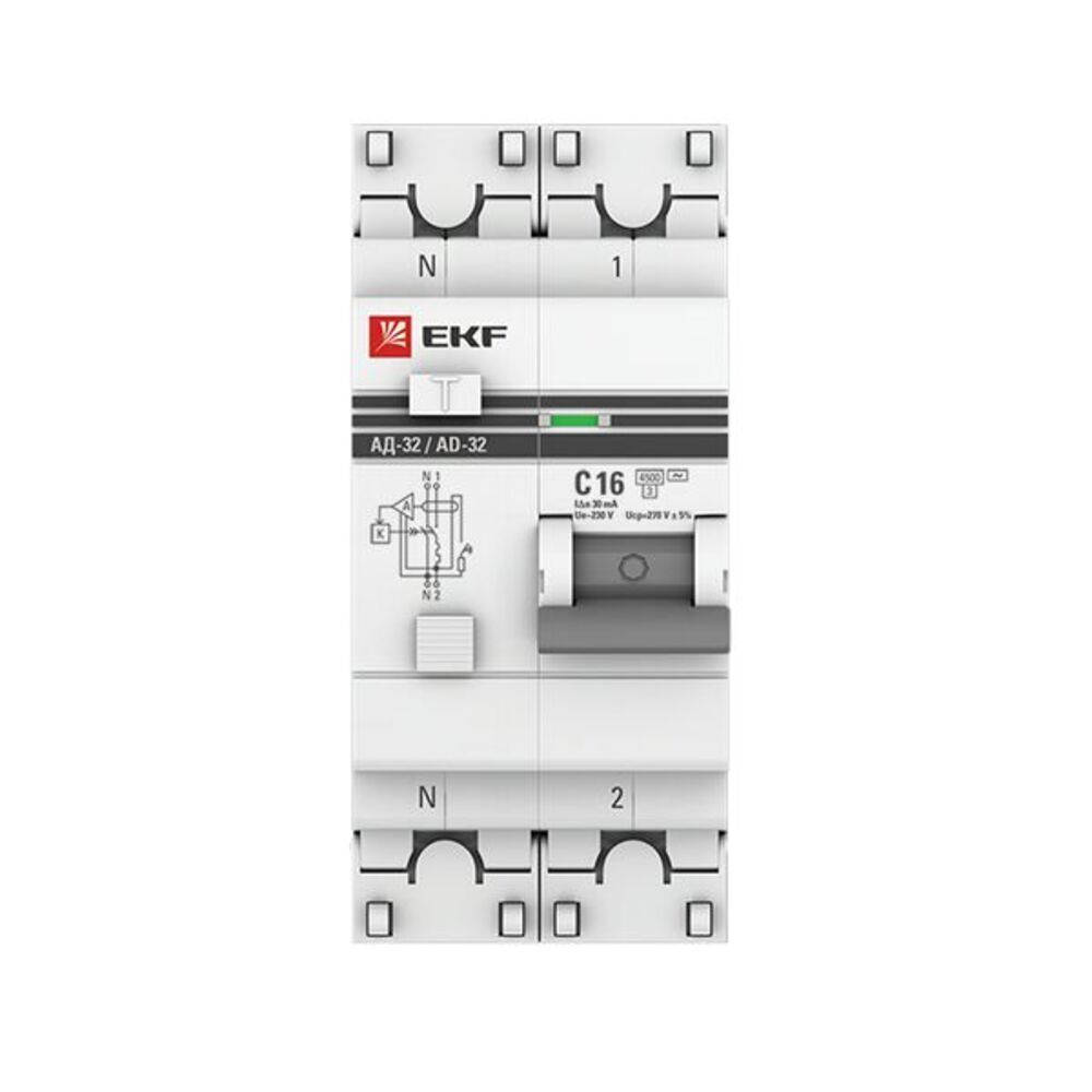 ���� ������� ���������������� EKF PROxima ����-63N 16� 1P+N ��� AC 30 �� 6 �� (D63N26E16C30)   ������ ������