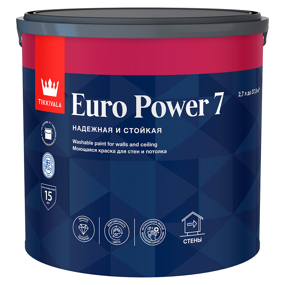 ���� ������ �������� Tikkurila/Tikkivala Euro Power 7 ���� � ���������� 2,7 �   ������ ������