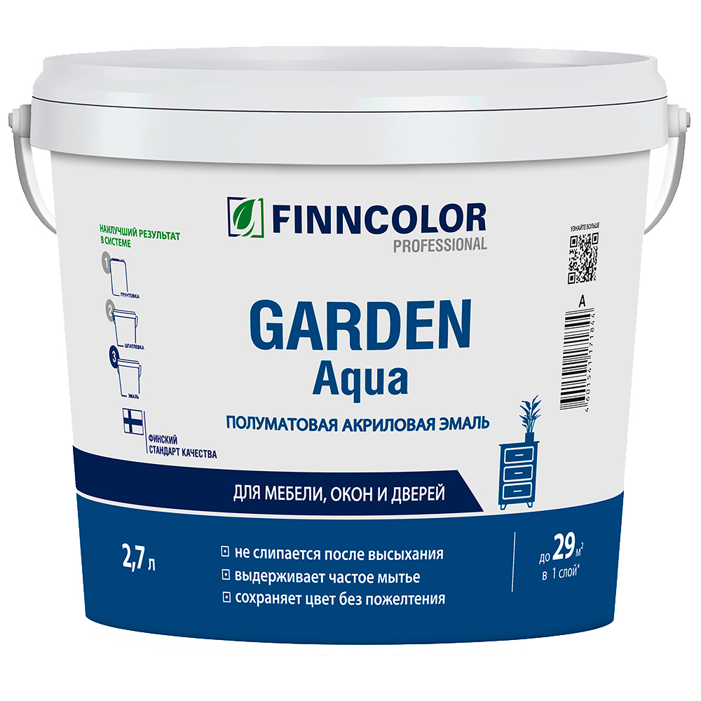 ���� ����� ��� ���������� ����� ��������� Finncolor Garden Aqua ������ C ���������� ����������� 2,7 �   ������ ������