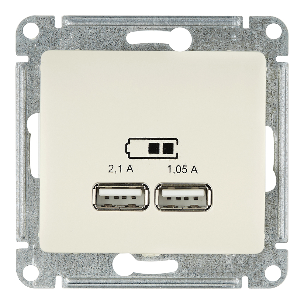 ���� ������� USB Systeme Electric Glossa ������������ ������� 2�USB-A (GSL000233)   ������ ������
