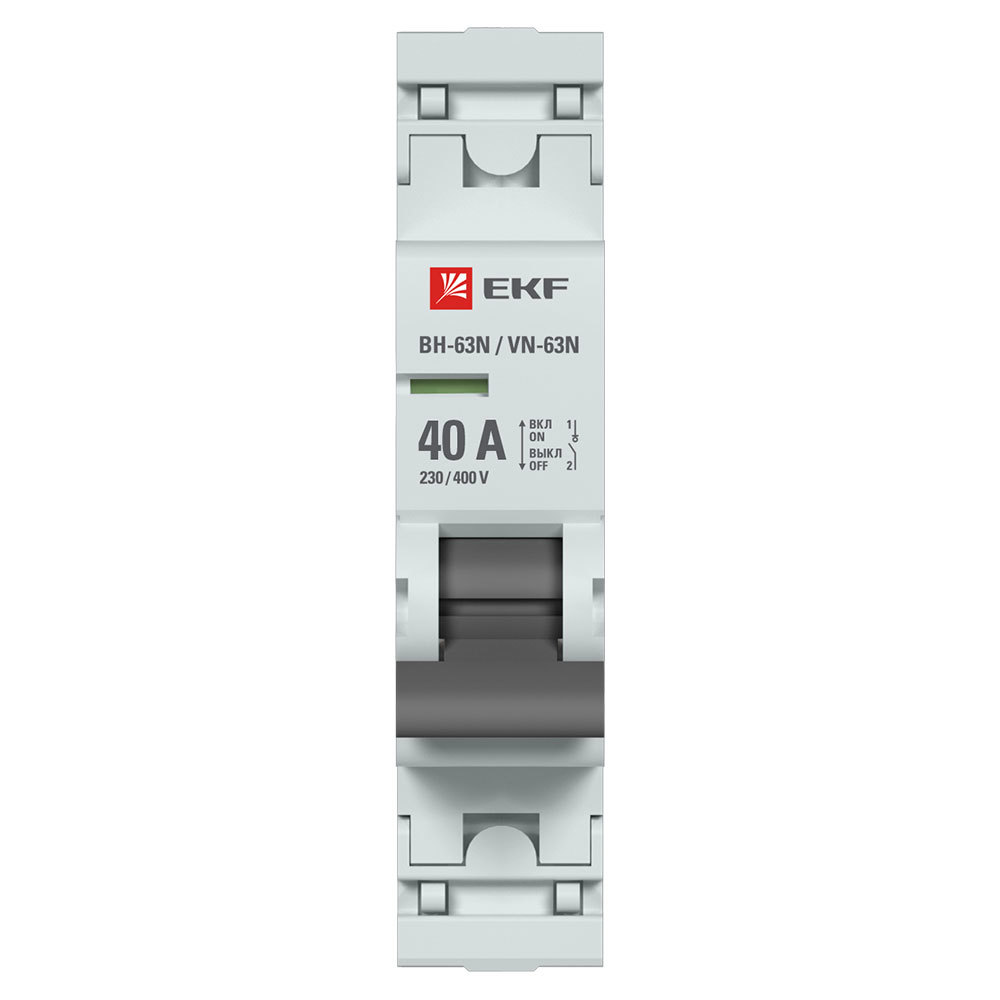 ���� ����������� �������� EKF PROxima ��-63N 1� 40� 230 � �� DIN-����� (S63140)   ������ ������