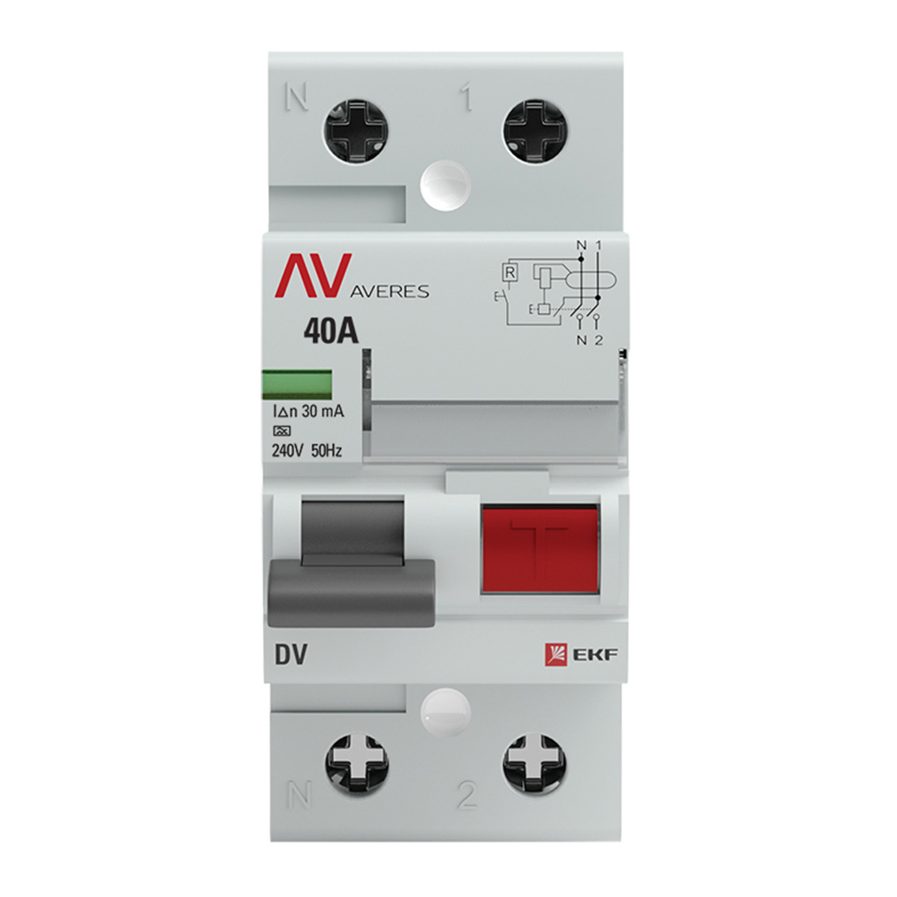 ���� ��� EKF Averes DV 40� 1P+N ��� A 30 �� 10 �� (rccb-2-40-30-a-av)   ������ ������