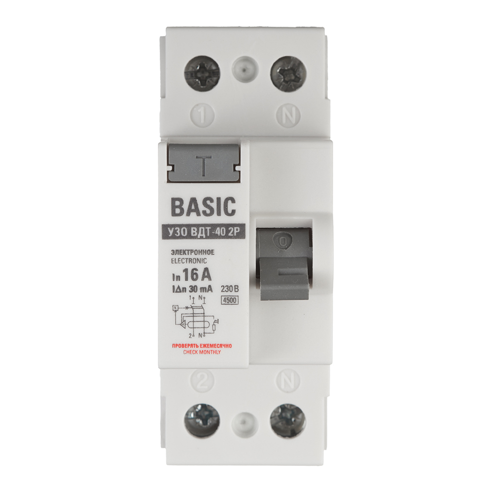 ���� ��� EKF Basic ���-40 16� 1P+N ��� AC 30 �� 4,5 �� (elcb-2-16-30e-sim)   ������ ������