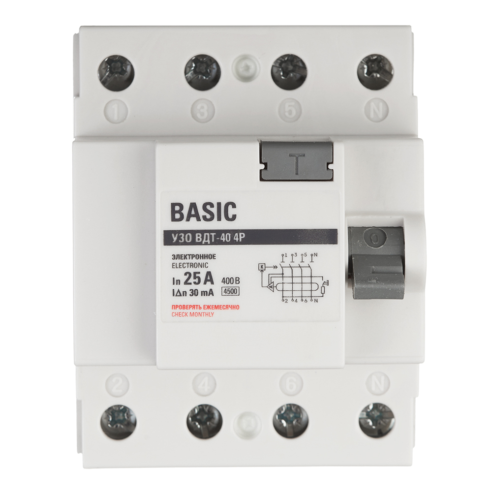 ���� ��� EKF Basic ���-40 25� 3P+N ��� AC 30 �� 4,5 �� (elcb-4-25-30e-sim)   ������ ������
