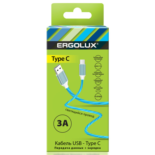 ���� ������ USB-Type C ERGOLUX ELX-CDC02-C06 3� 1,2� �������   ������ ������