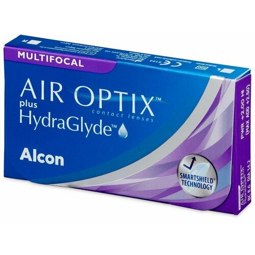 ���� ���������� ����� �� ����� Alcon Air Optix Plus HydraGlyde Multifocal, 3 ��., R 8,6, D +4,75, ADD: �������, 1 ��. ������ ������