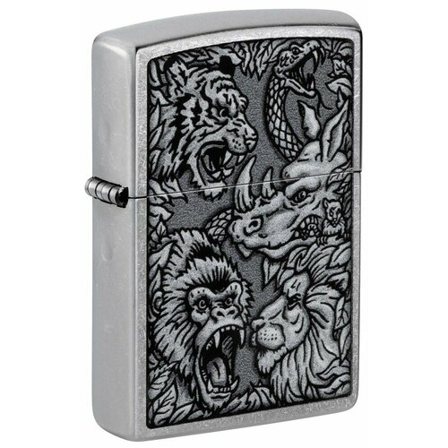   ZIPPO Jungle Design   Street Chrome, /, , 38x13x57    -     , -, 