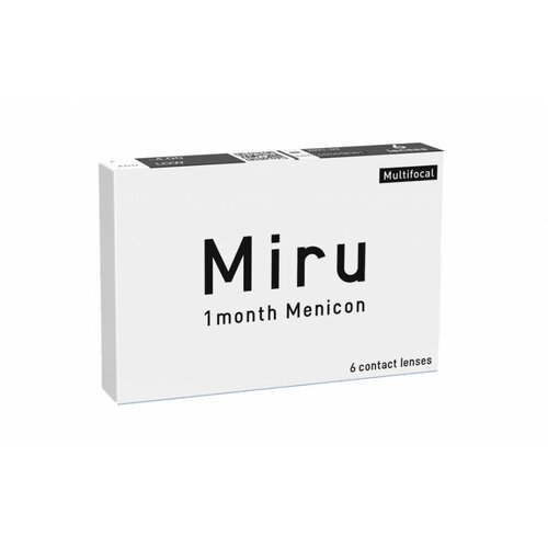 ���� ���������� ����� Menicon Miru 1month Multifocal, 6 ��., R 8,6, D -12,5, ADD: ������, ����������, 1 ��. ������ ������
