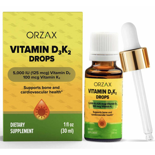 ���� Orzax Vitamin D-3 125 ��� K-2 100 ��� Drops 30 �� ������ ������
