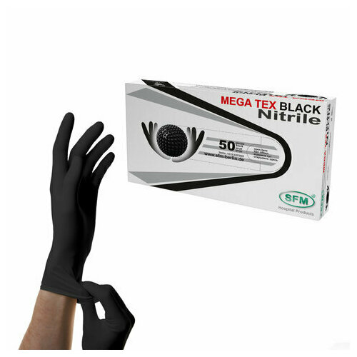 ���� �������� ���������� ������������ � ��������� SFM MEGA TEX BLACK 25 ��� (50 ����) ������ M (�������) ������ ������