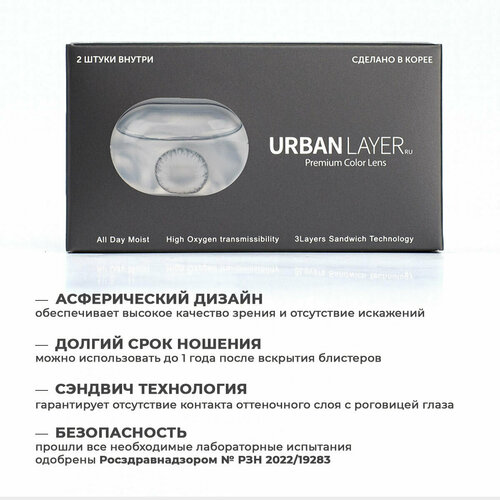 ���� ���������� ����� URBAN LAYER ru Sofia, 2 ��., R 8,6, D -0,75 ������ ������