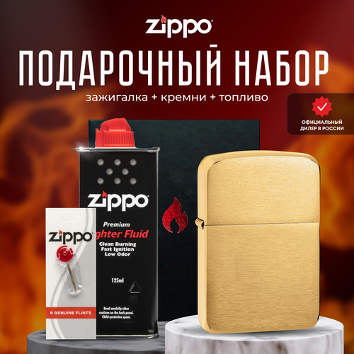   ZIPPO   (   Zippo 1941B Brushed Brass 1941 Replica +  +  125  )   -     , -, 