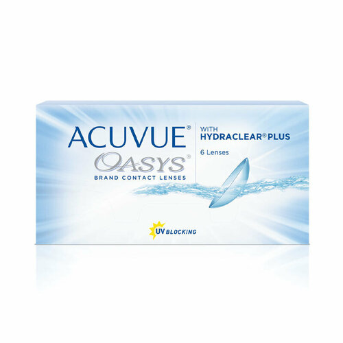 ���� ���������� ����� ACUVUE OASYS with HYDRACLEAR PLUS, 6 ��., R 8,4, D +4,75, 1 ��. ������ ������