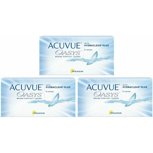 ���� ���������� ����� ACUVUE OASYS with Hydraclear Plus, 6 ��., R 8,4, D +0,75, 3 ��. ������ ������