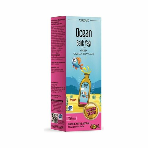  ORZAX OCEAN FISH OIL SYRUP 150 ML;      - 150    -     , -, 