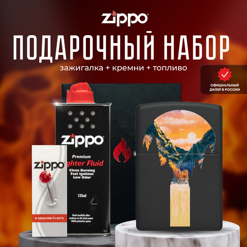   ZIPPO   (   Zippo 48676 Mountain Waterfall Design +  +  125  )   -     , -, 