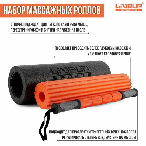 ���� ����� ��������� ������� �� 3 ���� LIVEUP Roller Set, 45�15 ��. ������ ������