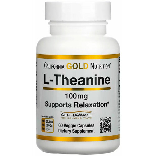  California Gold Nutrition L-Theanine AlphaWave . ., 100 , 60 , 60 .   -     , -, 