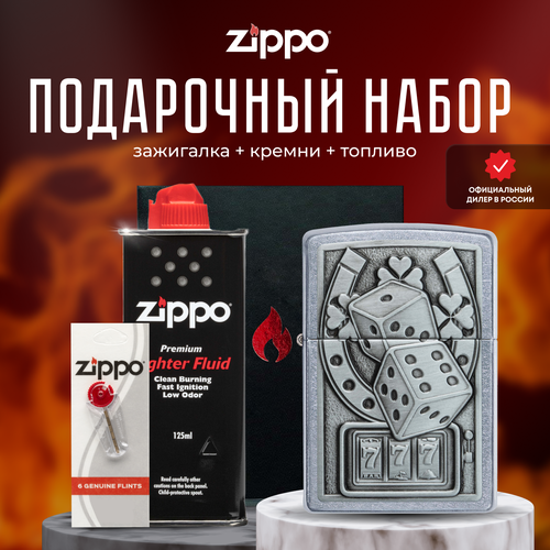   ZIPPO   (   Zippo 49294 Lucky 7 Emblem +  +  125  )   -     , -, 