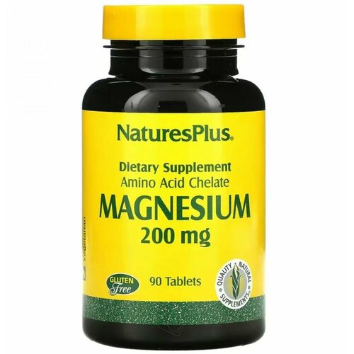 ���� ������ ����� Nature's Plus Magnesium chelate, 200 ��, 90 �������� ������ ������