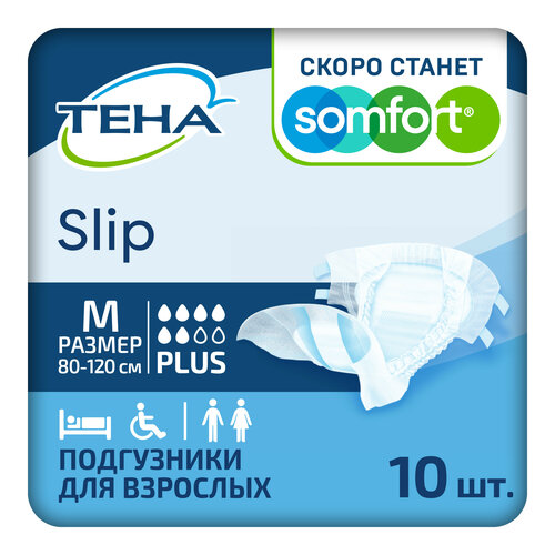 ���� ���������� ��� �������� ���� Slip Plus, M, 10 ��. ������ ������