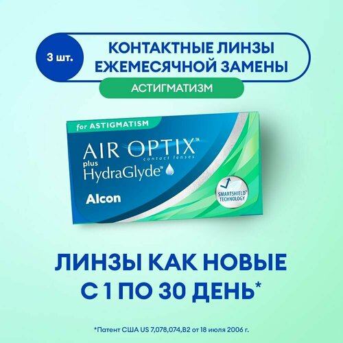 ���� ���������� ����� Alcon Air optix Plus HydraGlyde for Astigmatism., 3 ��., R 8,7, D -2,75,�CYL:�-0,75,�A�:�110 ������ ������