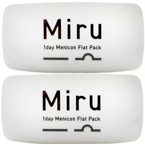 ���� ����������� ���������� ����� Menicon Miru 1day Flat Pack, 60 ��., R 8,6, D -4,25, 2 ��. ������ ������