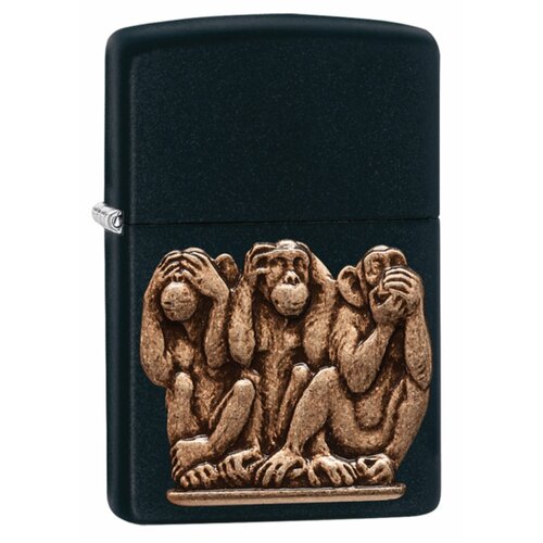     ZIPPO 29409 Three Monkeys   Black Matte -     -     , -, 