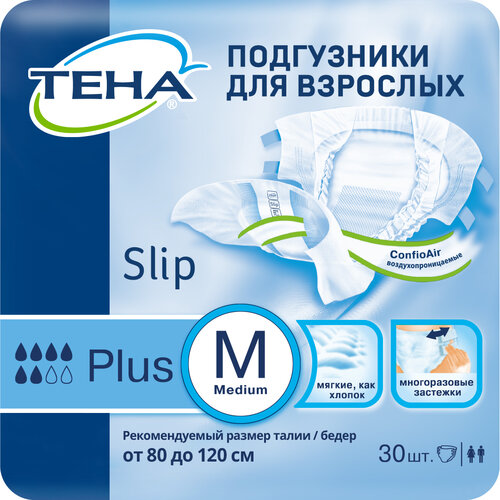 ���� ���������� ��� �������� ���� Slip Plus, M, 30 ��. ������ ������