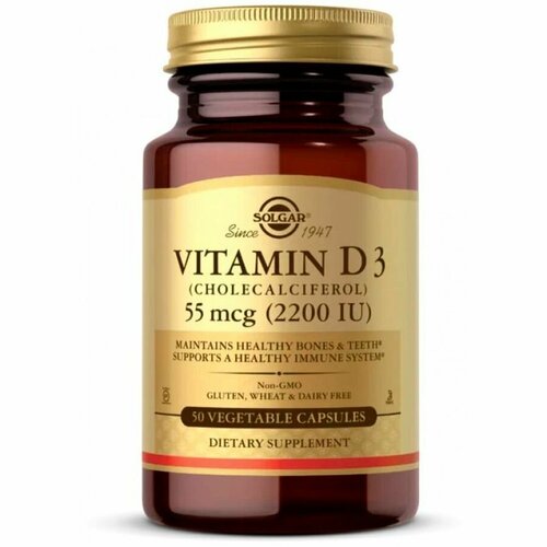 ���� Solgar Vitamin D3 55 Mg (2200 IU), 50 ������ ������ ������