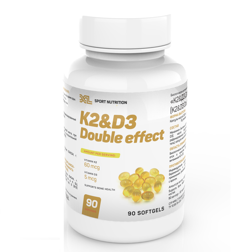 ���� �������� �2 �3 XL K2 & D3 Double Effect (�2 60 ��� + �3 200 ��), 90 ������ ������ ������