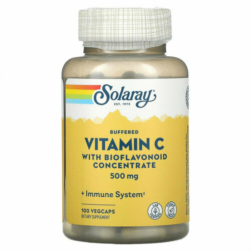  Buffered Vitamin C with Bioflavonoid concentrate ( ) 500  100  (Solaray)   -     , -, 