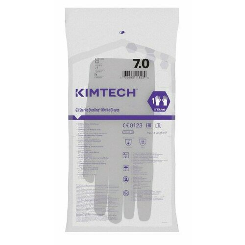 ���� �������� ���������� ���������� Kimberly-Clark KIMTECH PURE G3, ����: �����, ������: 7.0, 305 ��, ������������, ������������� �������, 4 ��. (2 ����) ������ ������